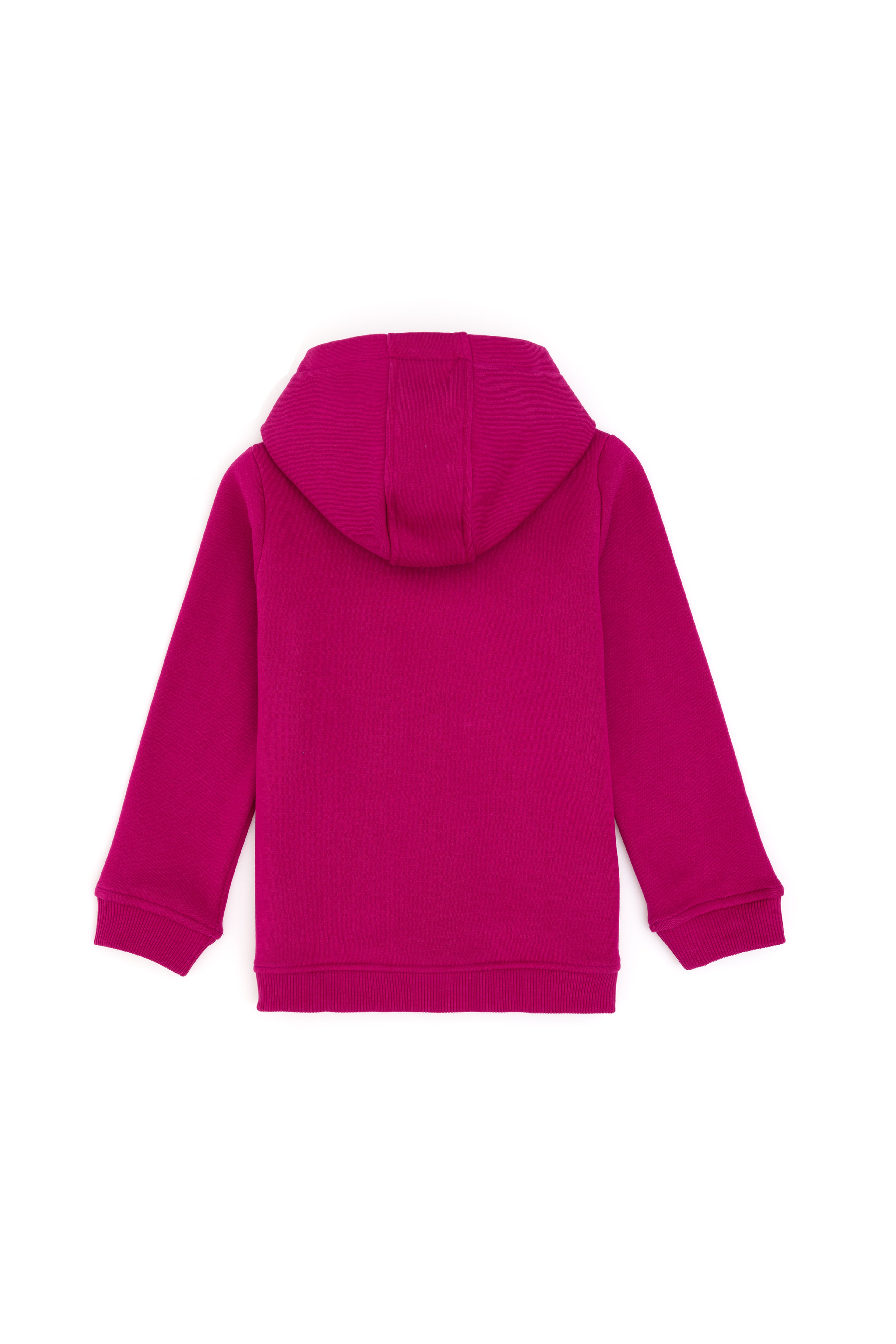 Kız Çocuk Fuşya Kapüşonlu Basic Sweatshirt