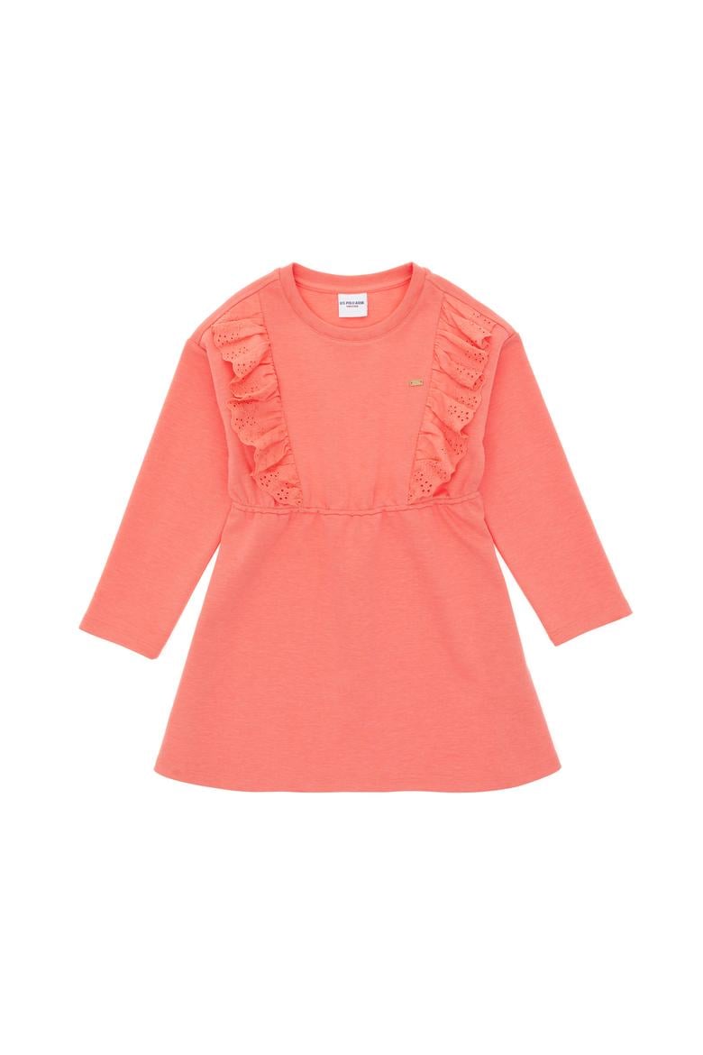 Kız Çocuk Nar Çiçeği Örme Elbise - 50296379024