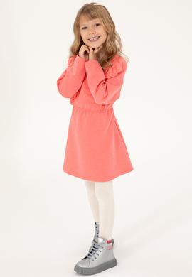 Kız Çocuk Nar Çiçeği Örme Elbise - 50296379024