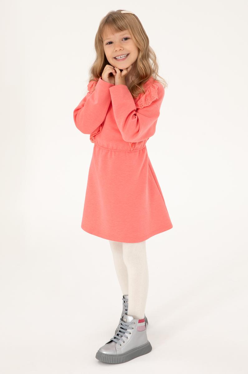 Kız Çocuk Nar Çiçeği Örme Elbise