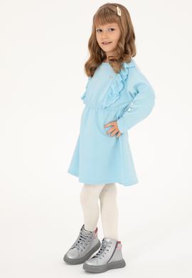 Kız Çocuk Su Yeşili Örme Elbise - 50296379039
