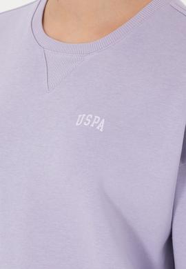 Kadın Lila Basic Bisiklet Yaka Sweatshirt - 50297296052
