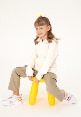 Kız Çocuk Açık Haki Cepli Eşofman Altı - 50297440044