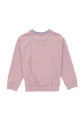 Kız Çocuk Lila Bisiklet Yaka Sweatshirt - 50298156014