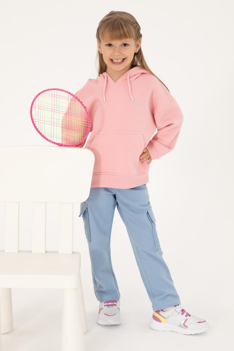 Kız Çocuk Açık Mavi Cepli Eşofman Altı