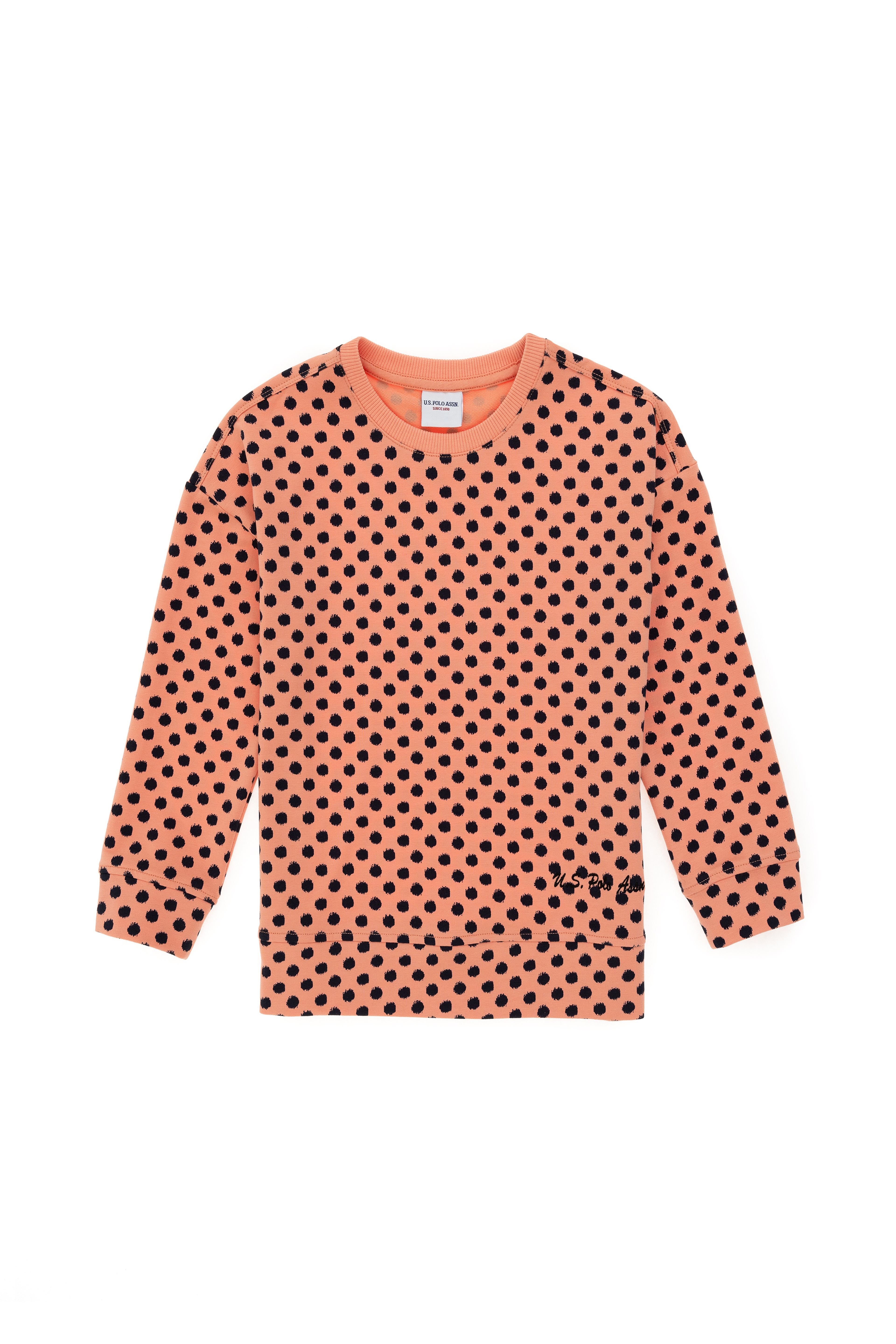 Kız Çocuk Somon Sweatshirt - Image 3
