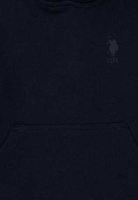 Erkek Çocuk Lacivert Basic Kapüşonlu Sweatshirt - 50298269027