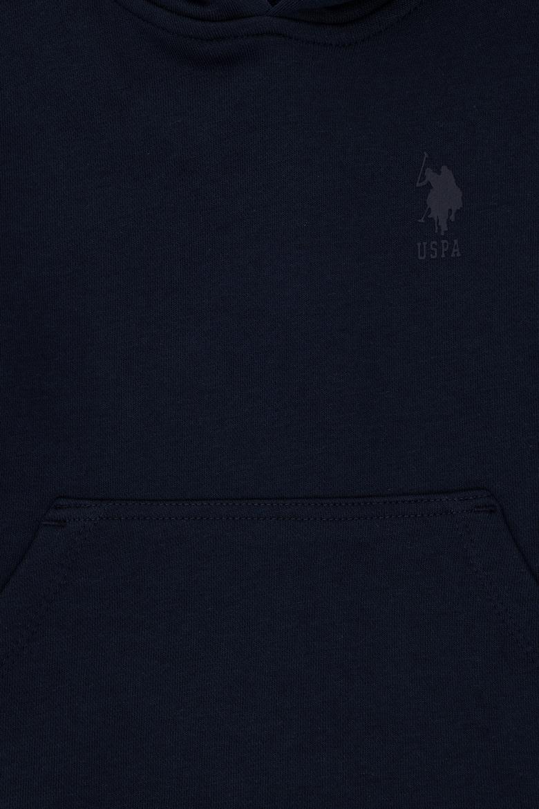 Erkek Çocuk Lacivert Basic Kapüşonlu Sweatshirt - 50298269027