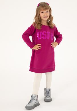 Kız Çocuk Fuşya Örme Elbise - 50298903002