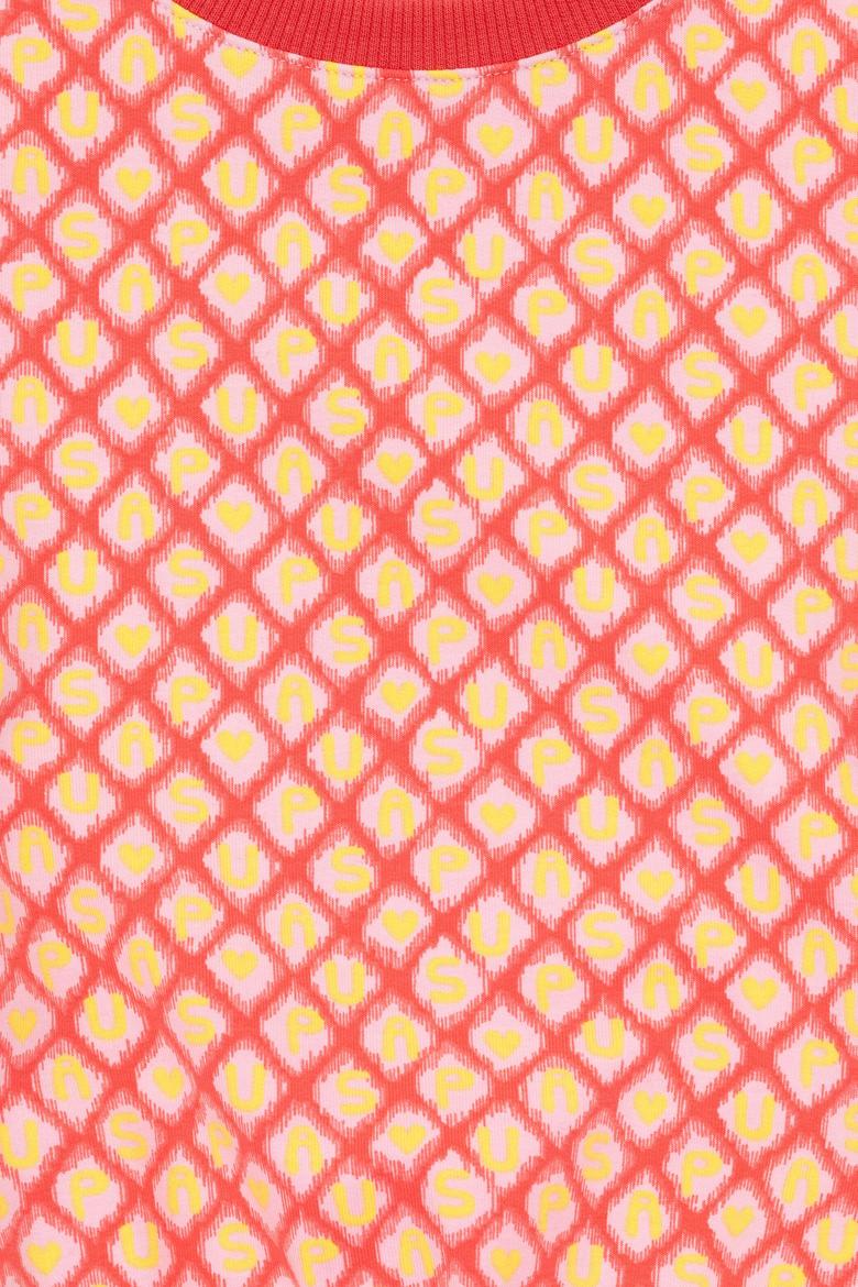 Kız Çocuk Nar Çiçeği Bisiklet Yaka Sweatshirt - 50298156024