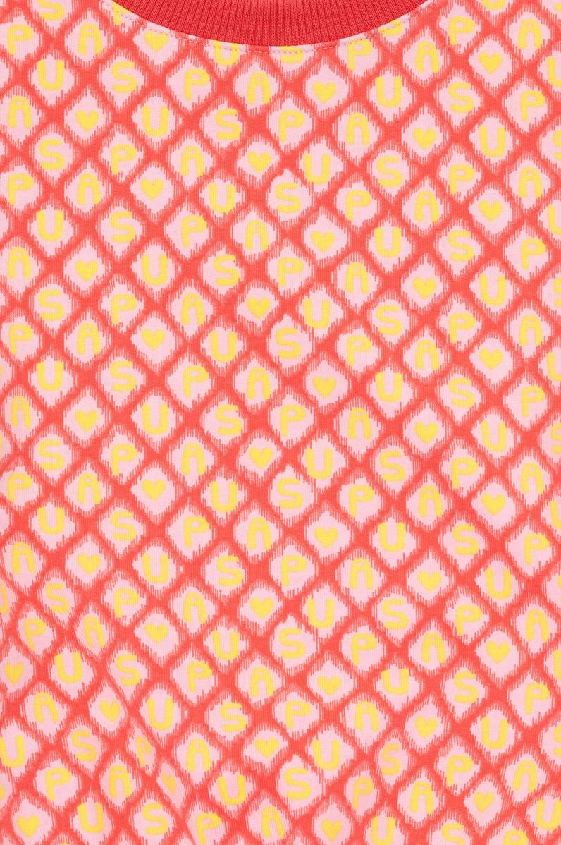 Kız Çocuk Nar Çiçeği Bisiklet Yaka Sweatshirt