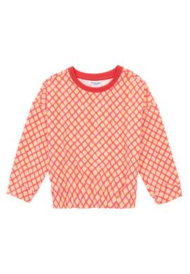 Kız Çocuk Nar Çiçeği Bisiklet Yaka Sweatshirt - 50298156024