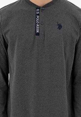 Erkek Gri Melanj Pijama Takımı - 50301724013