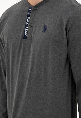 Erkek Gri Melanj Pijama Takımı - 50301724013