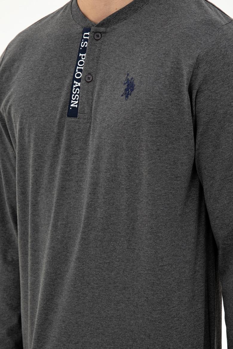 Erkek Gri Melanj Pijama Takımı - 50301724013