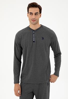 Erkek Gri Melanj Pijama Takımı - 50301724013