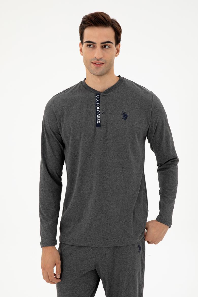 Erkek Gri Melanj Pijama Takımı - 50301724013