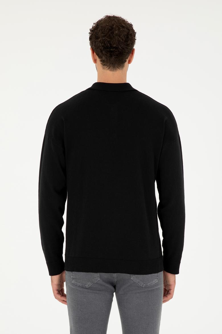 Erkek Siyah Basic Kazak - 50293506005