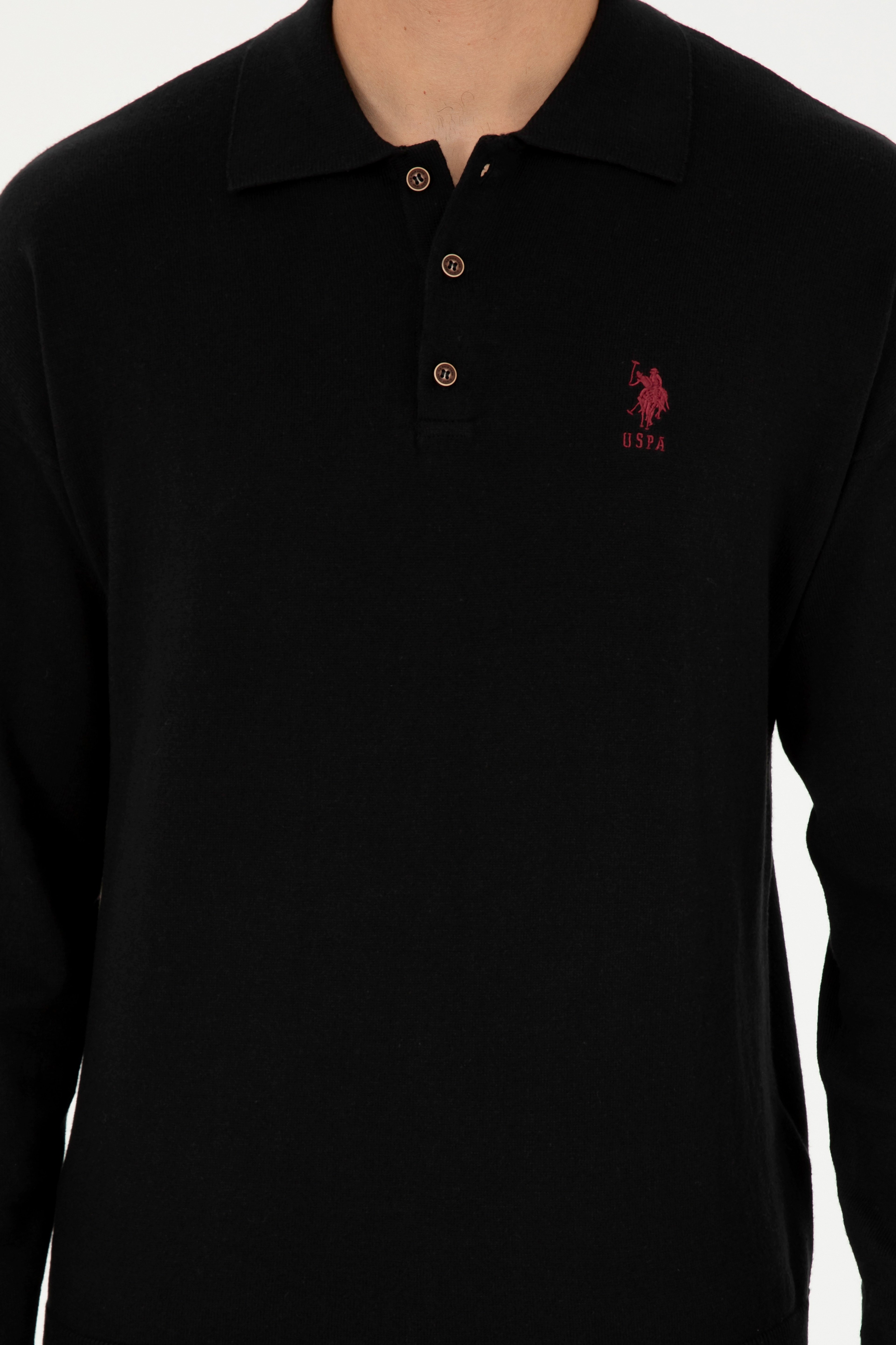Erkek Siyah Basic Kazak - Image 6