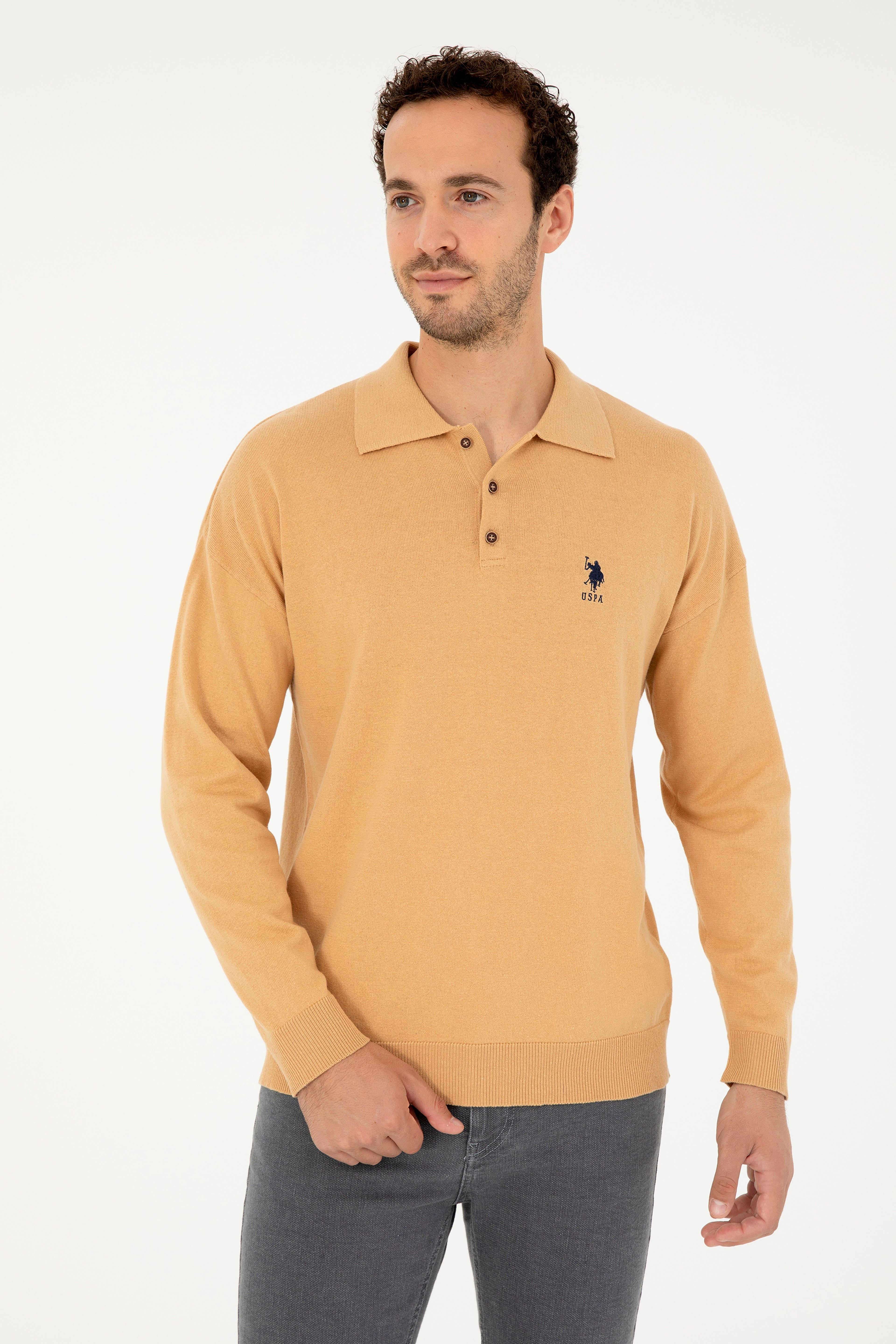 Erkek Camel Basic Kazak - Image 3
