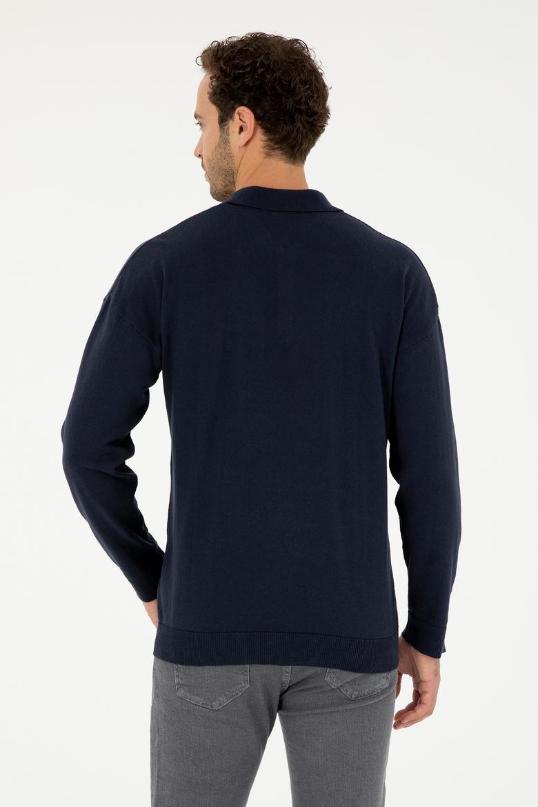 Erkek Lacivert Basic Kazak - 50293506050