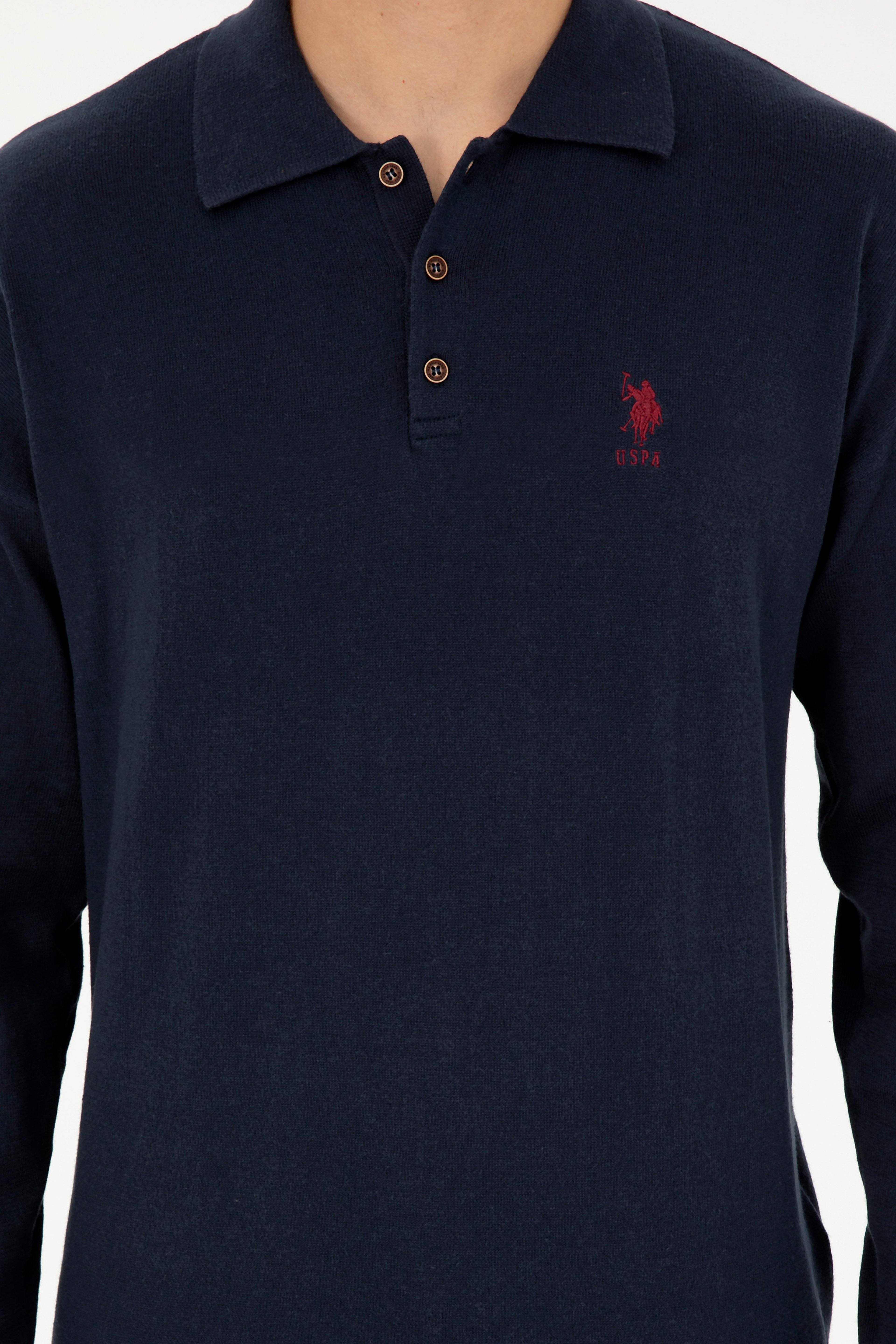 Erkek Lacivert Basic Kazak - Image 6