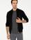 Erkek Siyah Basic Triko Hırka