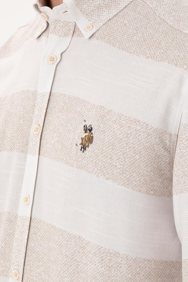 Erkek Taş Uzun Kollu Gömlek - 50291249036