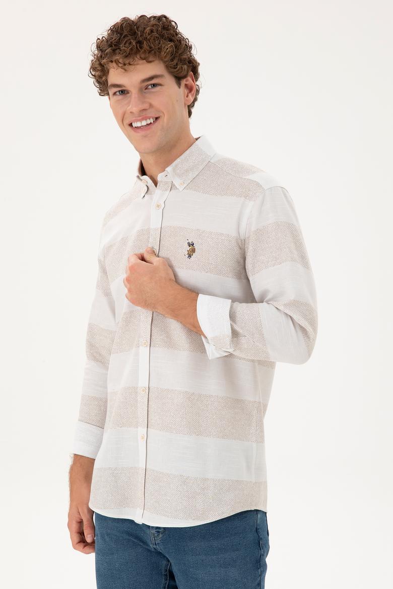 Erkek Taş Uzun Kollu Gömlek - 50291249036