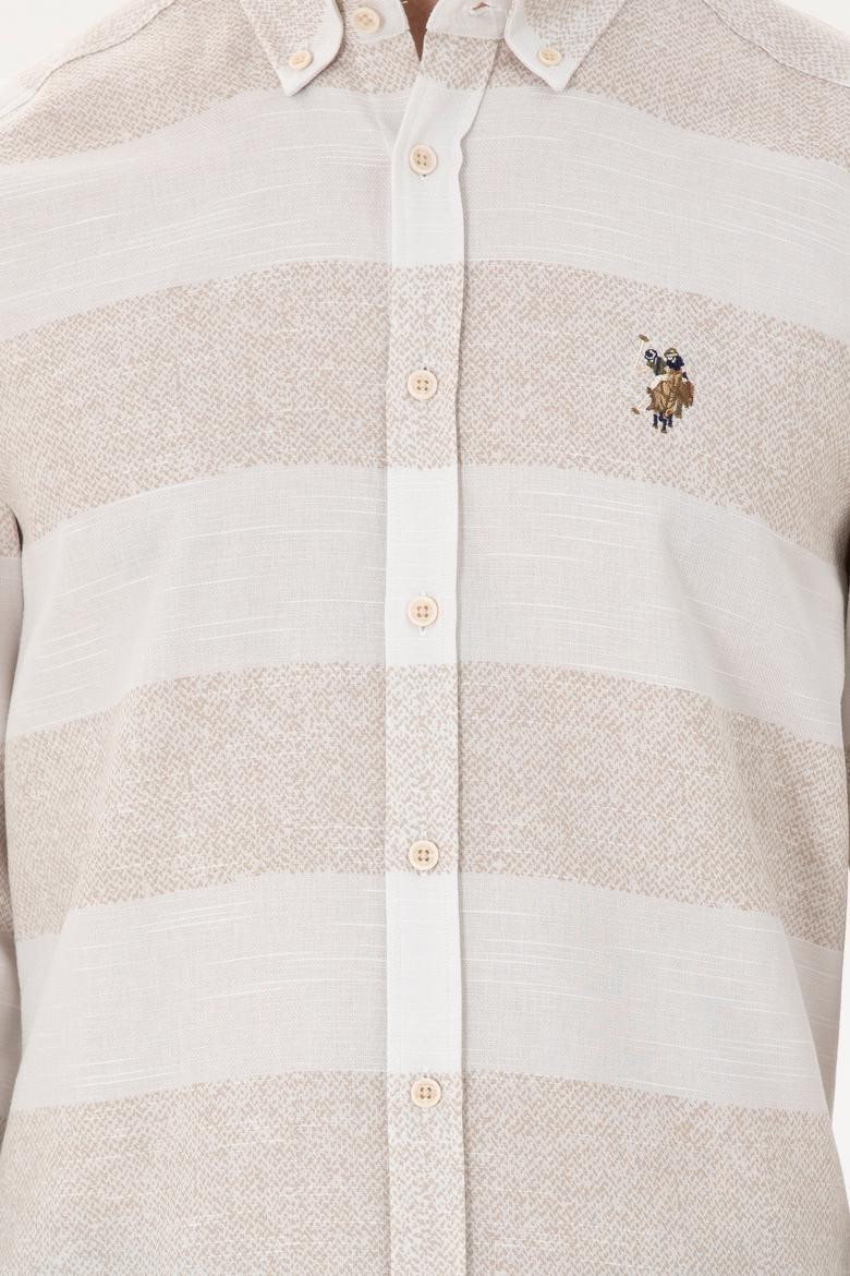 Erkek Taş Uzun Kollu Gömlek - 50291249036