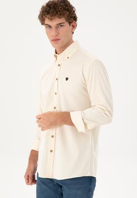 Erkek Krem Uzun Kollu Gömlek - 50291395090