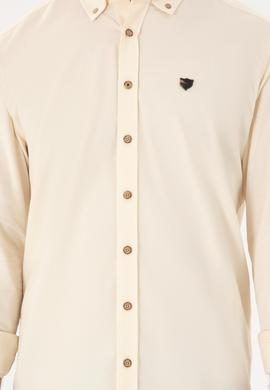 Erkek Krem Uzun Kollu Gömlek - 50291395090
