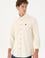 Erkek Krem Uzun Kollu Gömlek