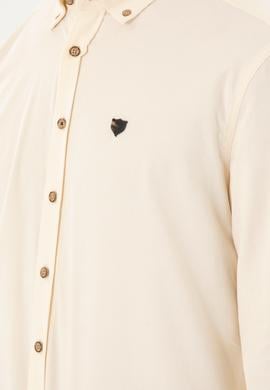 Erkek Krem Uzun Kollu Gömlek - 50291395090