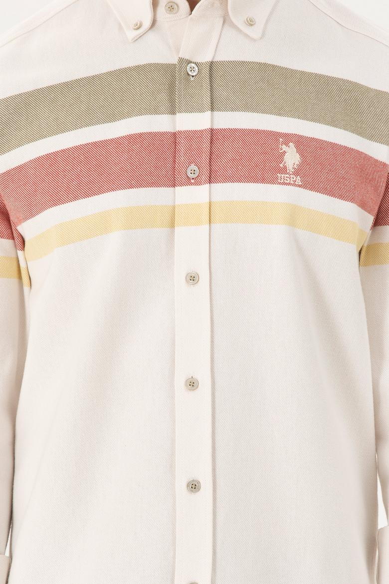 Erkek Krem Uzun Kollu Gömlek - 50291406031