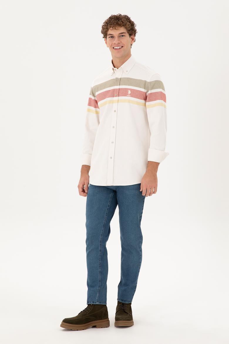 Erkek Krem Uzun Kollu Gömlek - 50291406031