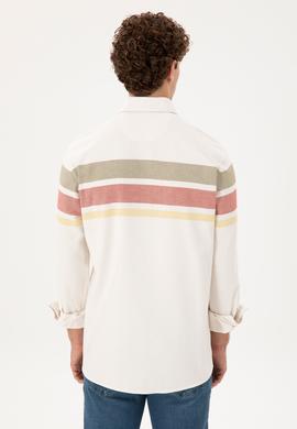 Erkek Krem Uzun Kollu Gömlek - 50291406031