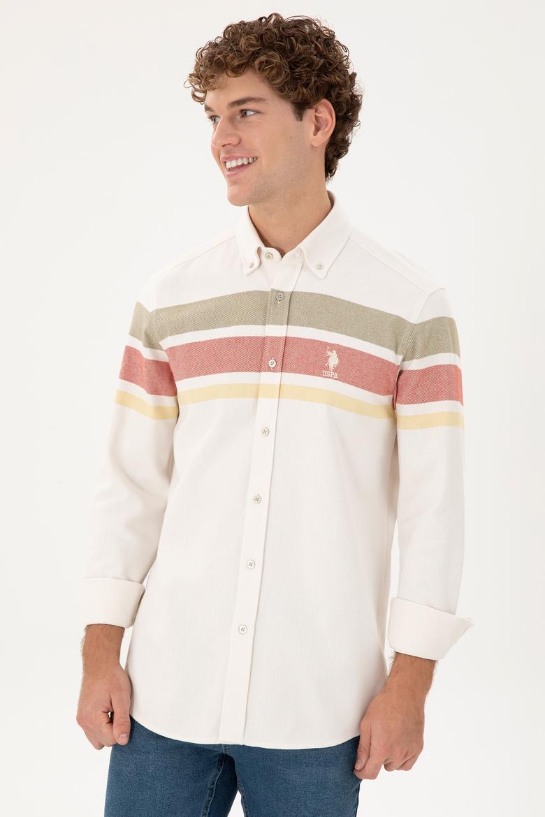 Erkek Krem Uzun Kollu Gömlek - 50291406031