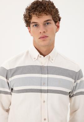 Erkek Taş Uzun Kollu Gömlek - 50291406013