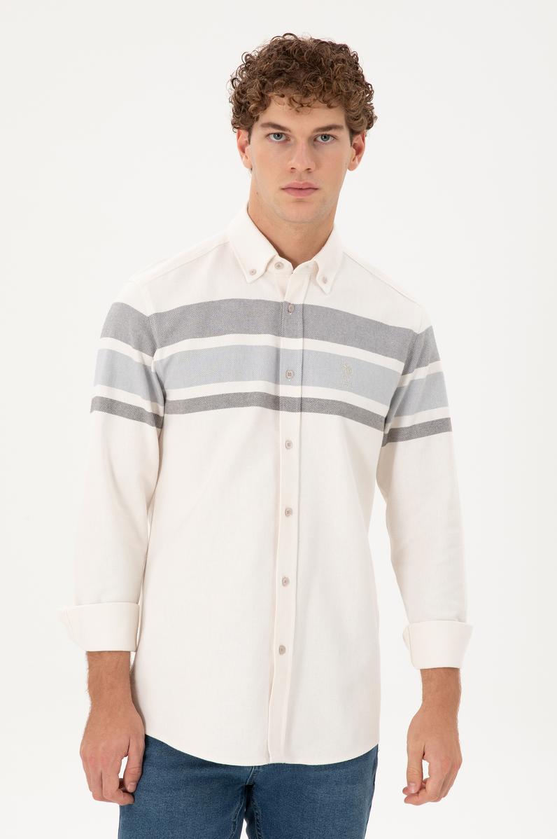 Erkek Taş Uzun Kollu Gömlek