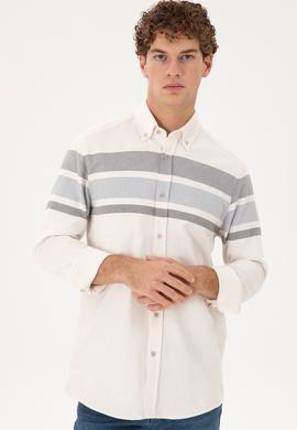 Erkek Taş Uzun Kollu Gömlek - 50291406013