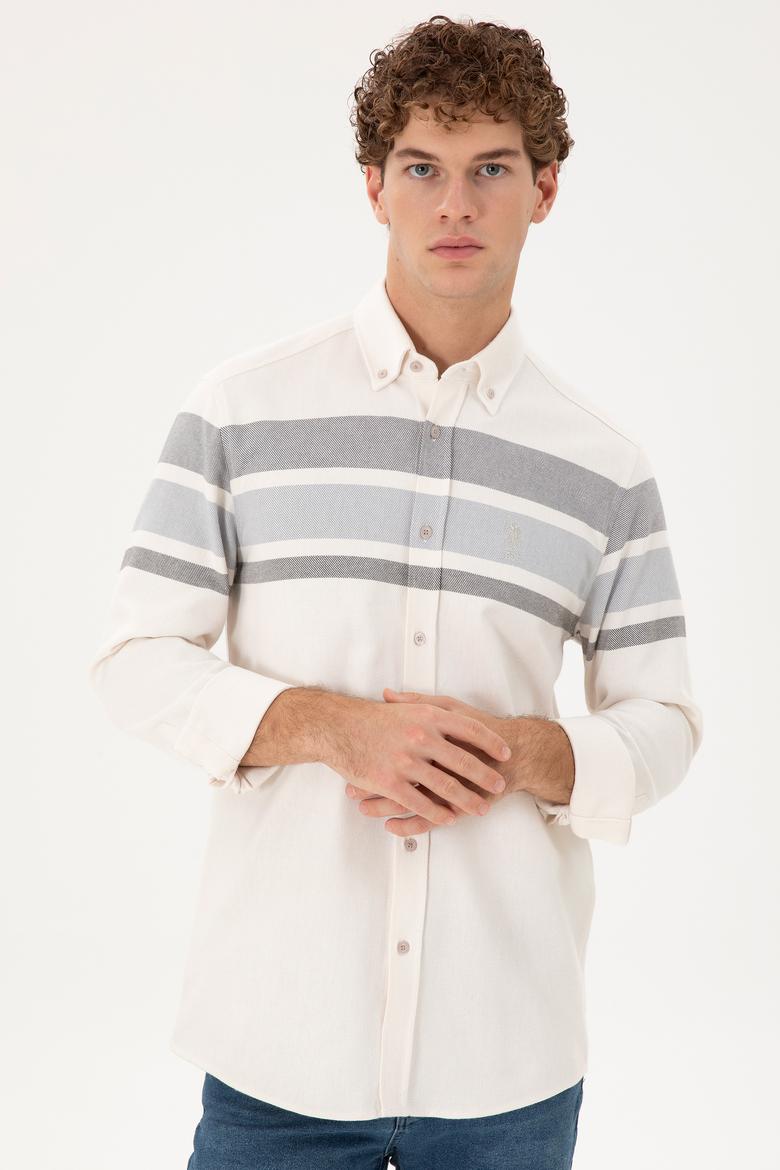 Erkek Taş Uzun Kollu Gömlek - 50291406013