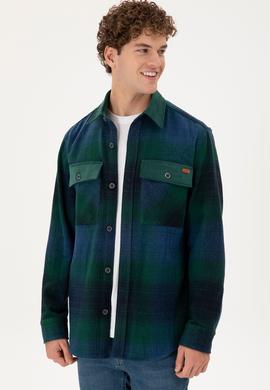 Erkek Lacivert Uzun Kollu Gömlek - 50296047007