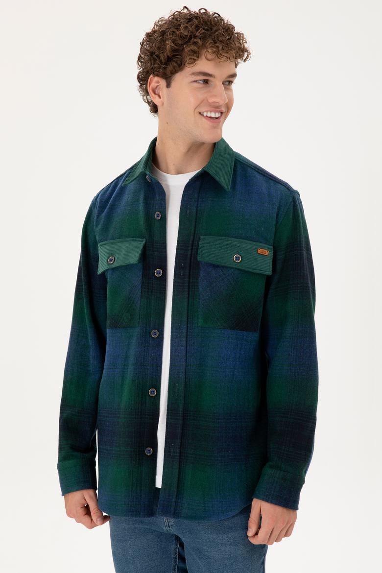 Erkek Lacivert Uzun Kollu Gömlek - 50296047007