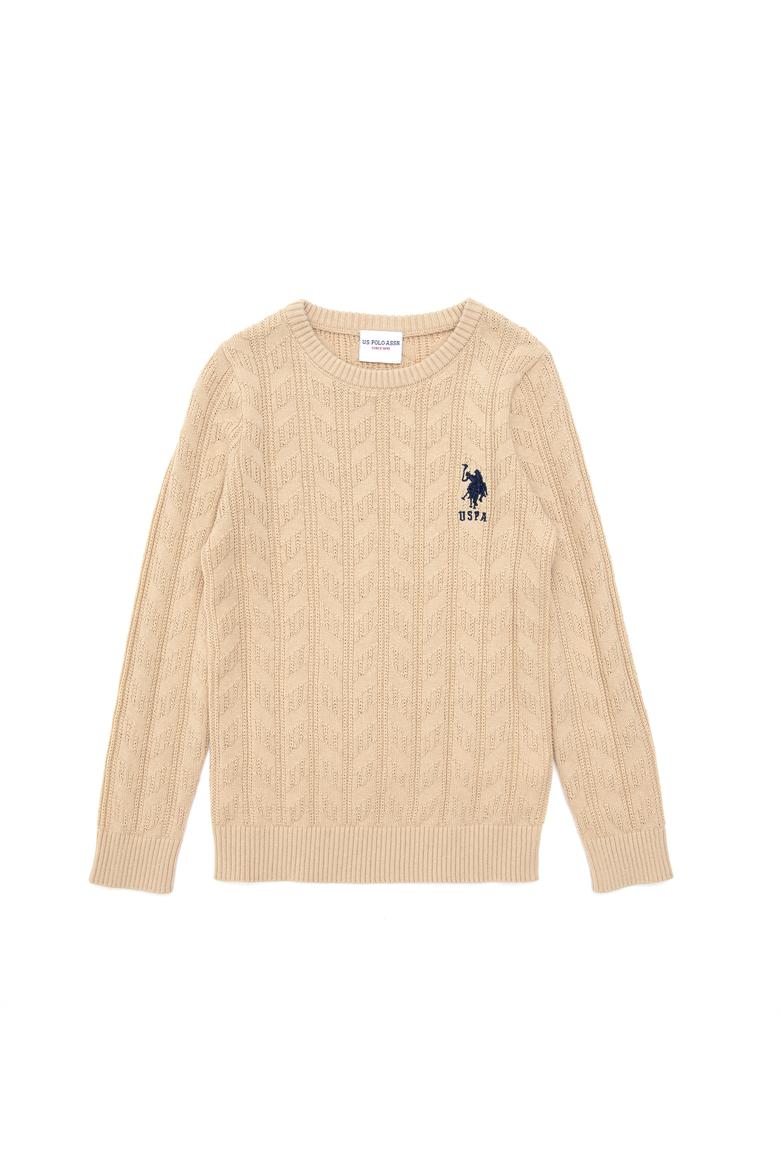 Erkek Çocuk Kum Basic Bisiklet Yaka Kazak - 50293551067