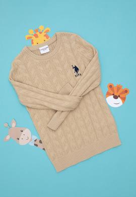 Erkek Çocuk Kum Basic Bisiklet Yaka Kazak - 50293551067