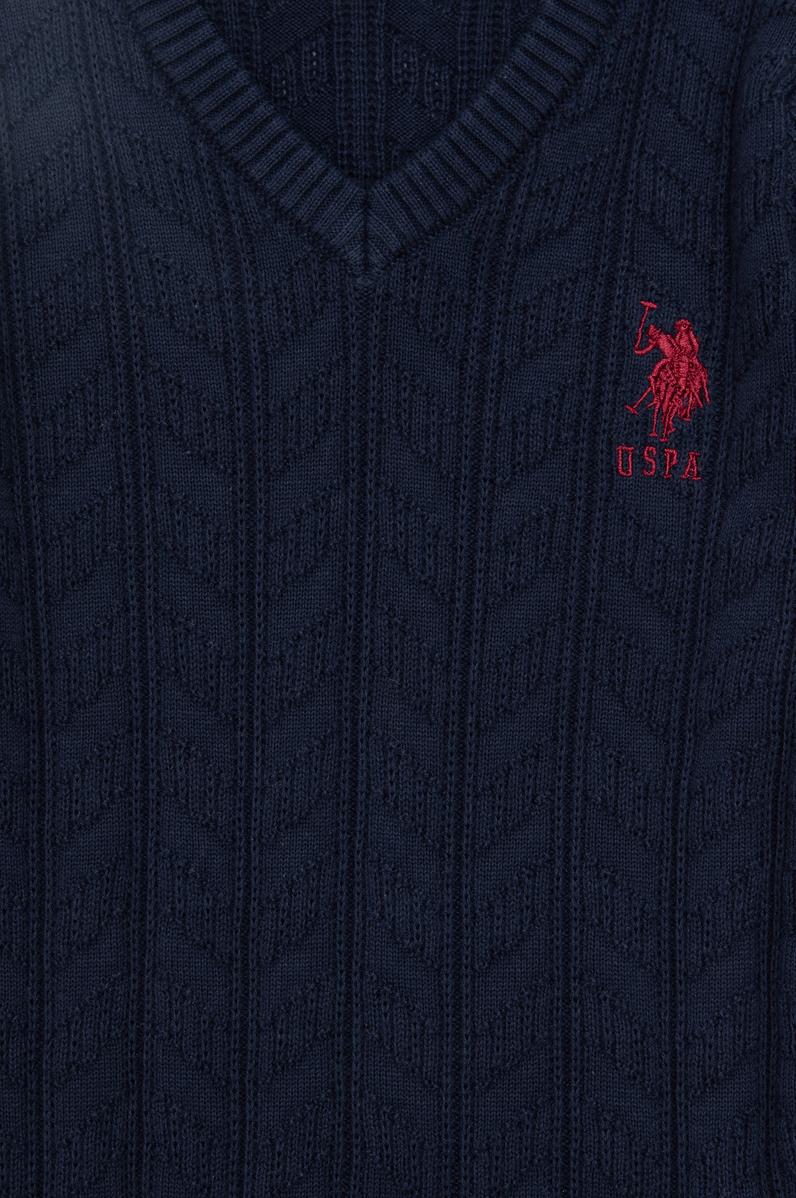 Erkek Çocuk Lacivert Basic V Yaka Kazak