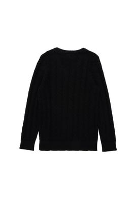 Erkek Çocuk Siyah Basic V Yaka Kazak - 50293535016