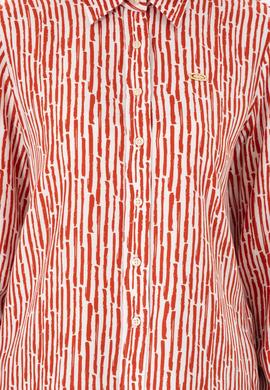 Kadın Kiremit Uzun Kollu Gömlek - 50289904035