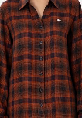 Kadın Kiremit Uzun Kollu Gömlek - 50291117006